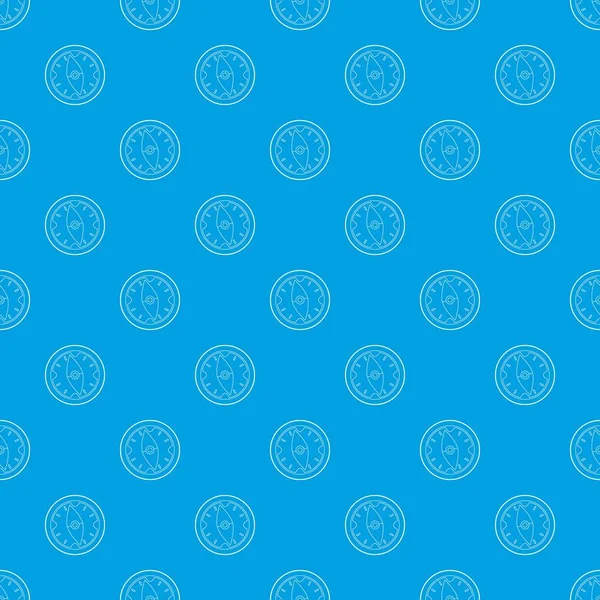 Turist pusula desen vektör kesintisiz mavi