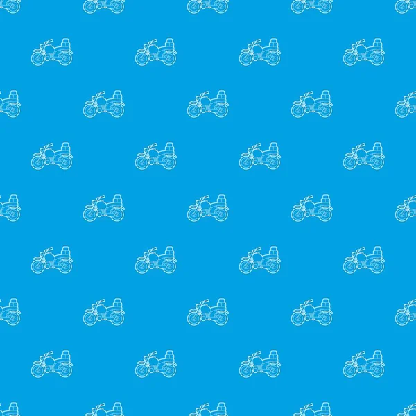 Kutuları desen vektör kesintisiz mavi ile motosiklet