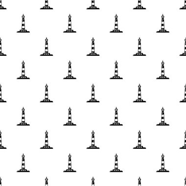 Okyanus deniz feneri tasarlamak vektör sorunsuz