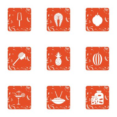 Gıda simgeler kümesi, grunge tarzı hak