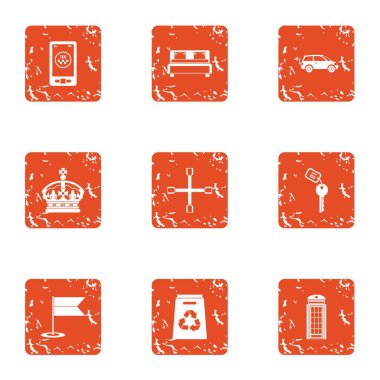 Hedef yapısı simgeler kümesi, grunge tarzı