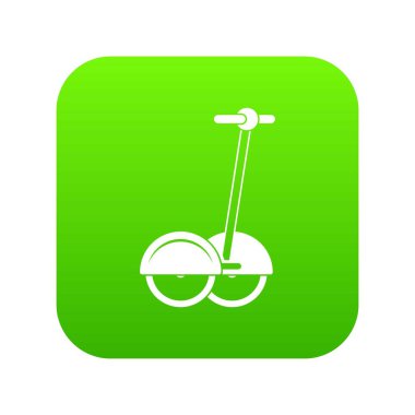 Alternatif ulaşım araç simgesini dijital yeşil