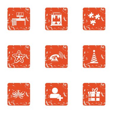 Sunumlar simgeler kümesi, grunge tarzı