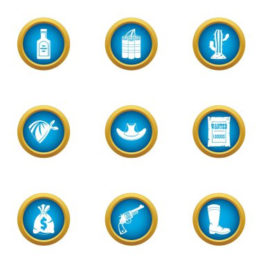 Icons set, düz stil istedim