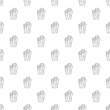 Sütun mercan vektör Dikişsiz desen