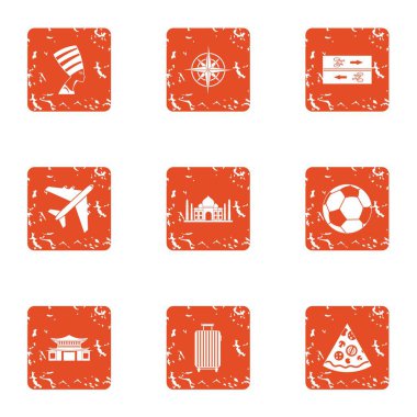 Tabii ki yolculuk simgeler kümesi, grunge tarzı