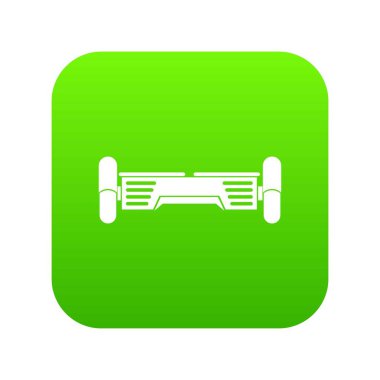 Akıllı scooter simgesi dijital yeşil