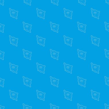 Bir vazo desen vektör kesintisiz mavi çiçekli resim