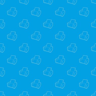 Koltuk desen vektör kesintisiz mavi