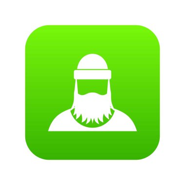 Oduncu simgesi dijital yeşil