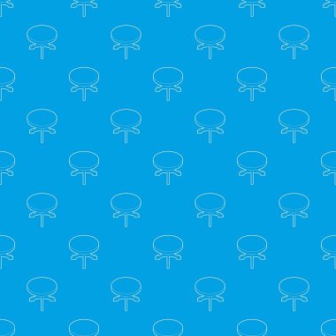 Yuvarlak masa desen vektör kesintisiz mavi