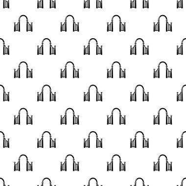 Kemer metal simgesi, basit siyah stil