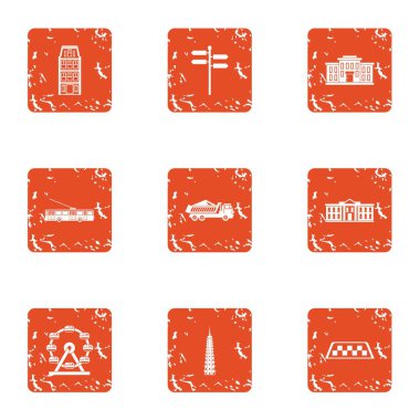 İstemci hizmeti simgeler kümesi, grunge tarzı