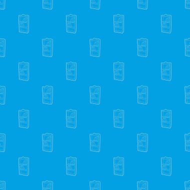 Kitaplık desen vektör kesintisiz mavi