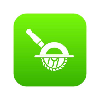 Daire testere simgesi dijital yeşil