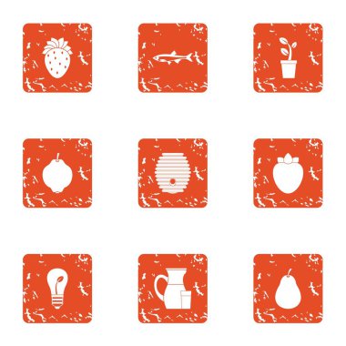 Yapay ekimi simgeler kümesi, grunge tarzı