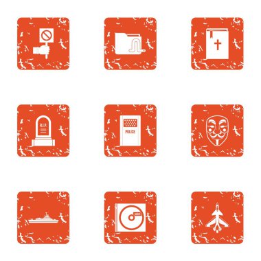 Askeri olay simgeler kümesi, grunge tarzı