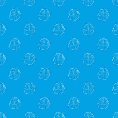 Hediye desen vektör kesintisiz mavi