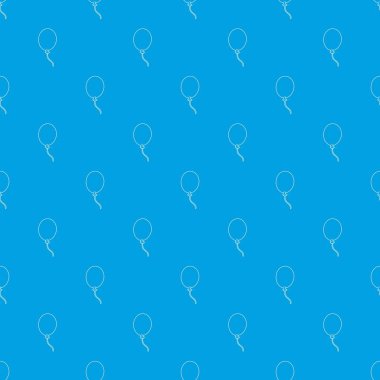 Balon desen vektör kesintisiz mavi