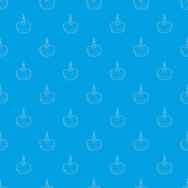 Pasta desen vektör kesintisiz mavi herhangi bir kullanım için tekrar