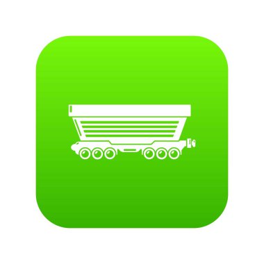 Navlun araba yeşil simge vektör