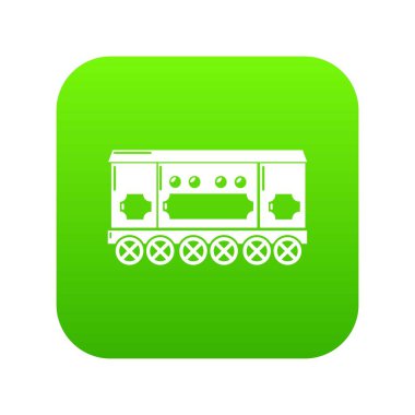 Bölme satır başı yeşil simge vektör