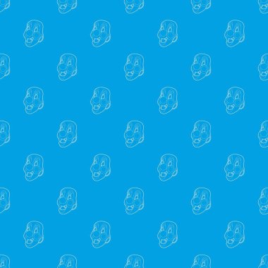 Palyaço maskesi desen vektör kesintisiz mavi