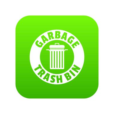 Depo gözü dökümü yeşil simge vektör