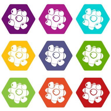 9 vektör coronavirus Icons set