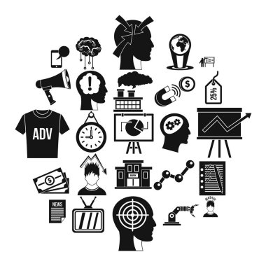 Bir buluş Icons set, basit tarzı