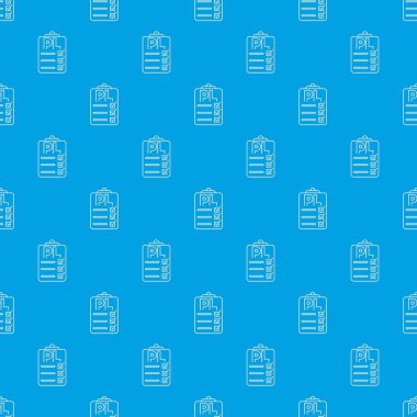 Pl desen vektör kesintisiz mavi pano