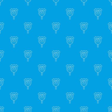 RT desen vektör kesintisiz mavi işareti