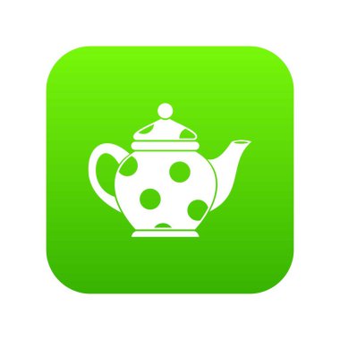 Su ısıtıcı simgesi dijital yeşil