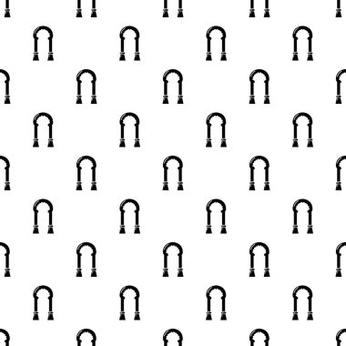 Kemer dekor simgesi, basit siyah stil