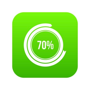 İşaret 70 yükleme simgesini dijital yeşil