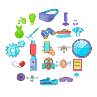 Başarı Icons set, karikatür tarzı