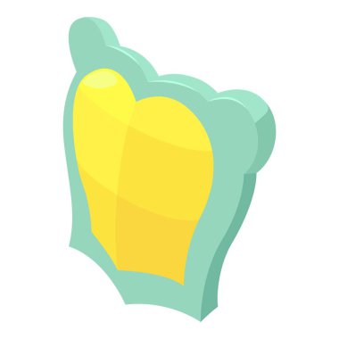 Vücut kalkan kutsal kişilerin resmi, izometrik stili