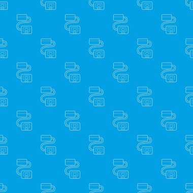 Tonometer desen vektör kesintisiz mavi