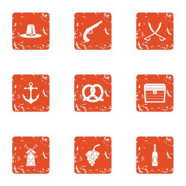 Sindirim sistemi simgeler kümesi, grunge tarzı