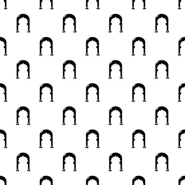 Kemer vintage simgesi, basit siyah stil