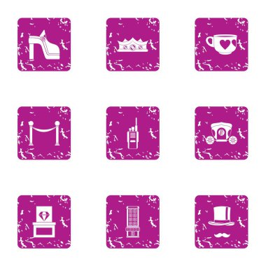 Parlak yaşam simgeler kümesi, grunge tarzı