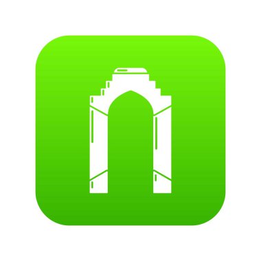 Kemer Sarayı simgesi, basit siyah stil