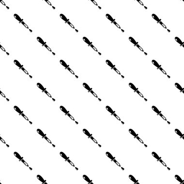 Pipet simgesi, basit siyah stil