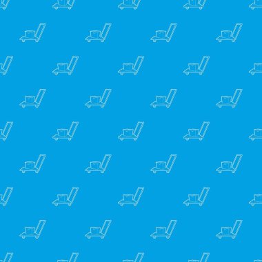 Ambar arabası desen vektör kesintisiz mavi