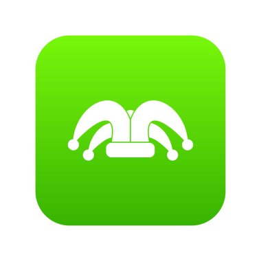 Palyaço şapkası Icon dijital yeşil
