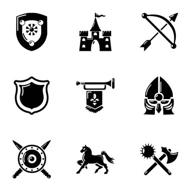 Chivalric Icons set, basit tarzı