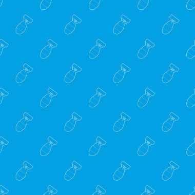 Büyük bir bomba desen vektör kesintisiz mavi