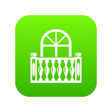 Panoramik balkon simgesi, basit tarzı