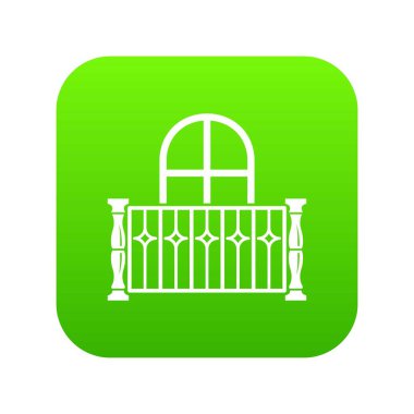 Daire balkon simgesi, basit tarzı