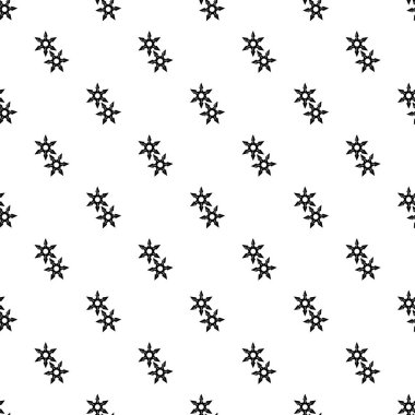 Ninja yıldız simgesi, basit siyah stil